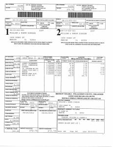 Exhibit Z Tax-Bills Tax Record Cards Williamson County-illinois Il Property Tax Fraud 0322