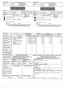 Exhibit Z Tax-Bills Tax Record Cards Williamson County-illinois Il Property Tax Fraud 0328